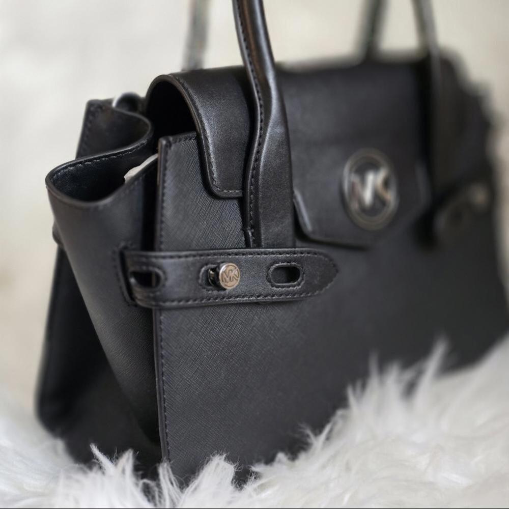 Michael Kors Carmen Medium Belted Satchel - Picture 2 of 7